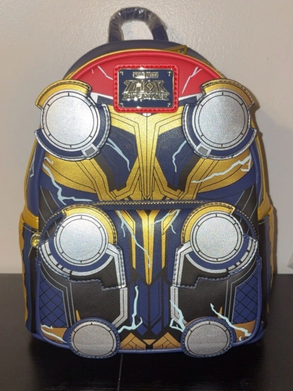 Loungefly Marvel Thor Blue & Gold Mini Backpack
